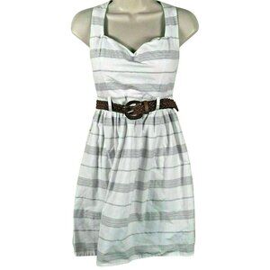 City Studio White Black Mini Dress Heart Cutout Sleeveless Party Dress NWT